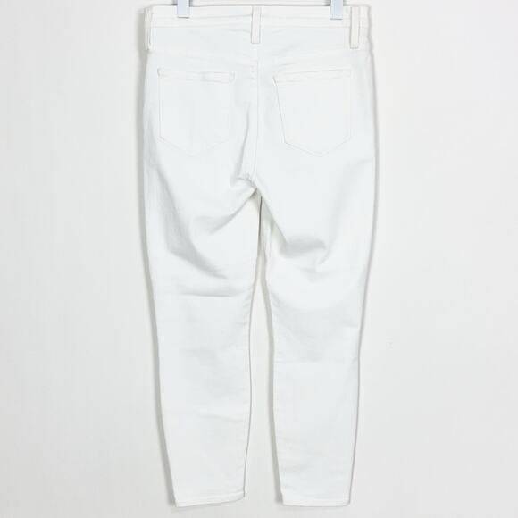 J. Crew Lookout High Rise Skinny Crop Jean in White - Picture 6 of 9